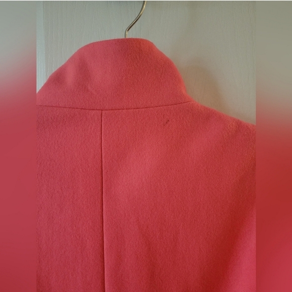 J.Crew Cocoon Coat in Italian Stadium-Cloth Wool Blend Coral Pink Size 0 - Picture 9 of 9